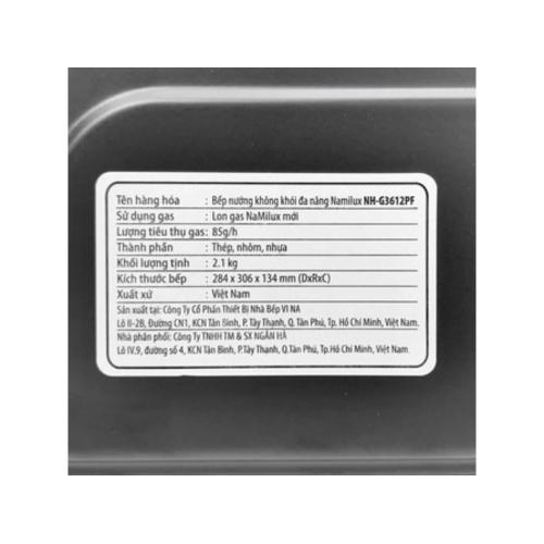 Bếp Nướng Ga Mini Đa Năng Namilux NH-G3612PF
